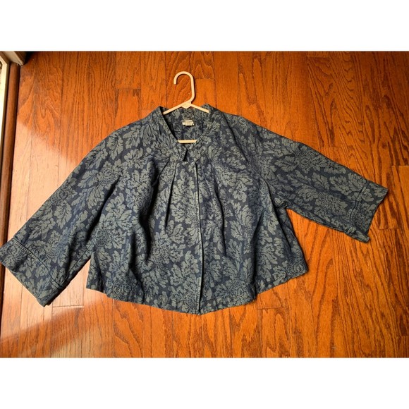 Venezia Jackets & Blazers - Venezia Women's Floral Denim Jacket Size 18/20